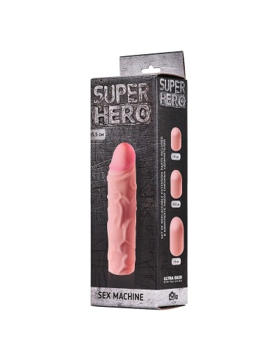 Фаллоудлинитель SUPER HERO Sex Machine - 15,5 см.