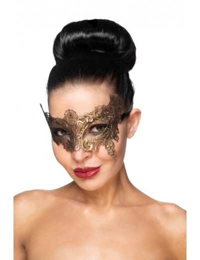 Золотистая карнавальная маска  Вега