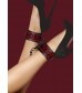 Красно-черные поножи Luxury Ankle Cuffs