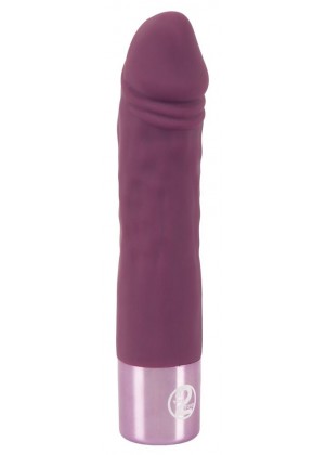 Фиолетовый вибратор-реалистик Realistic Vibe - 14,3 см.