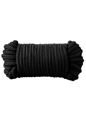 Чёрная хлопковая верёвка Bondage Rope 33 Feet - 10 м.