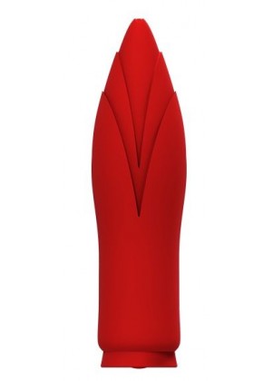 Красный клиторальный стимулятор SIRONA - 10 см.