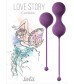 Набор фиолетовых вагинальных шариков Love Story Carmen