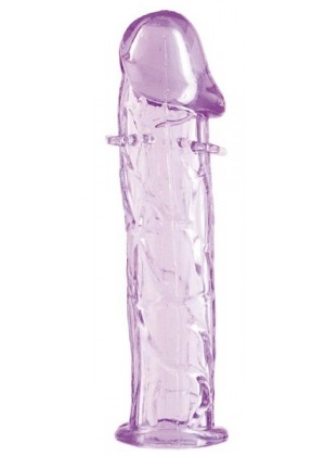 Гладкая фиолетовая насадка с усиками под головкой - 12,5 см.