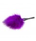 Фиолетовый мини-тиклер с перышками - 17 см.