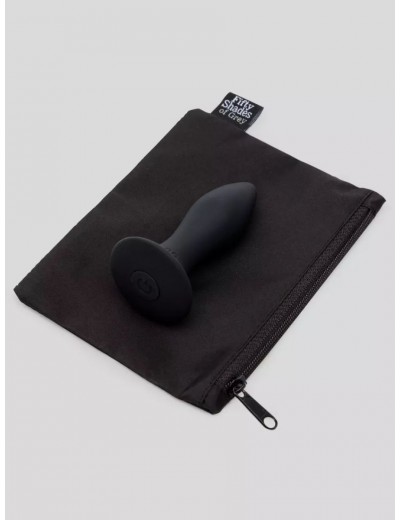 Черная анальная вибропробка Sensation Rechargeable Vibrating Butt Plug - 8,9 см.