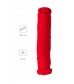 Красная текстильная веревка для бондажа - 1 м.