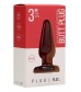 Красная анальная пробка Butt Plug Basic 3 Inch - 7,6 см.