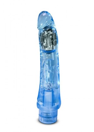 Голубой вибратор-реалистик Mambo Vibe - 22,8 см.