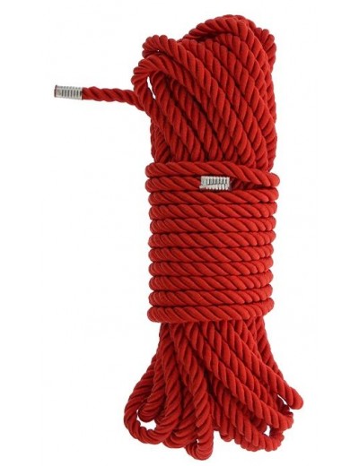 Красная веревка DELUXE BONDAGE ROPE - 10 м.
