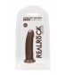 Коричневый фаллоимитатор без мошонки Silicone Dildo Without Balls - 15 см.