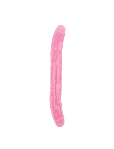 Розовый двусторонний фаллоимитатор 12.8 Inch Dildo - 32,5 см.