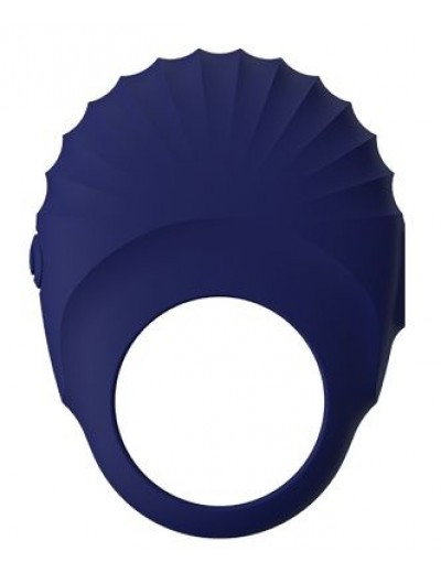 Синее эрекционное виброкольцо PALLAS