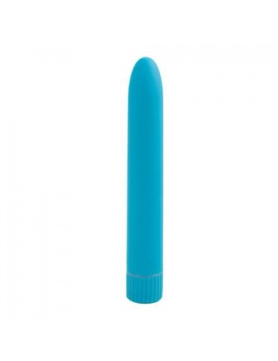 Голубой вибромассажер Climax Smooth 7  Vibe - 17,8 см.