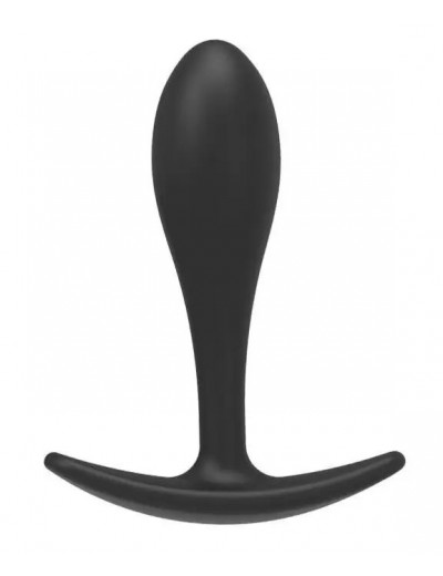 Черная силиконовая пробка-якорь размера S - 7,4 см.