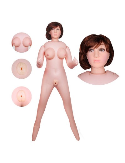 Надувная секс-кукла с вибрацией Ангелина