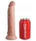 Телесный фаллоимитатор 9  Silicone Dual Density Cock - 25,4 см.