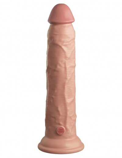 Телесный фаллоимитатор 9  Silicone Dual Density Cock - 25,4 см.