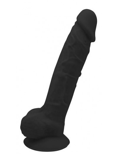 Черный реалистичный фаллоимитатор 7INCH BLACK - 16,5 см.