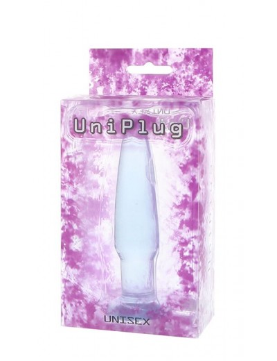 Голубая анальная пробка UNISEX UNI PLUG - 11 см.