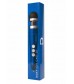 Синий беспроводной вибратор Doxy Die Cast 3R Rechargeable Wand - 28 см.
