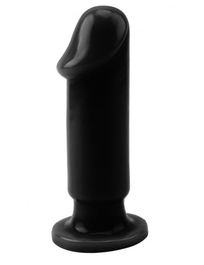 Черный анальный фаллоимитатор Evil Dildo Plug M - 12,5 см.