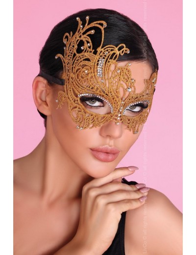 Золотистая ажурная маска Mask Golden