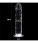 Прозрачный фаллоимитатор на присоске Flawless Clear Dildo - 18 см.