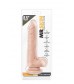 Телесный фаллоимитатор на присоске Dr. Skin Realistic Cock Stud Muffin - 21,6 см.