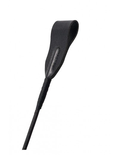 Черный гладкий стек PREMIUM RIDING CROP - 45 см.