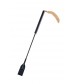 Черный гладкий стек PREMIUM RIDING CROP - 45 см.