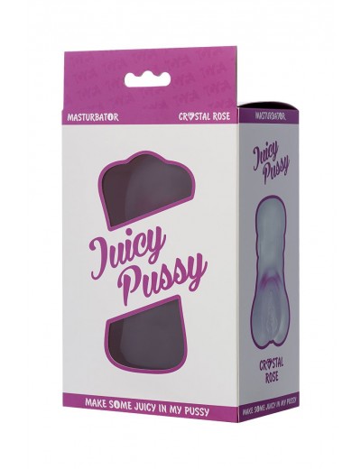 Прозрачный реалистичный мастурбатор Juicy Pussy Crystal Rose