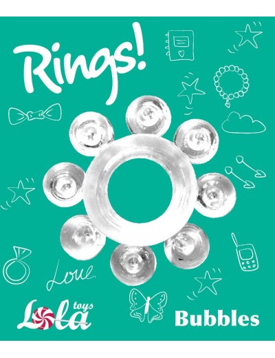 Прозрачное эрекционное кольцо Rings Bubbles