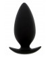 Чёрная анальная пробка BOOTYFUL ANAL PLUG MEDIUM BLACK - 9,8 см.