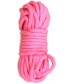 Розовая верёвка для любовных игр - 10 м.