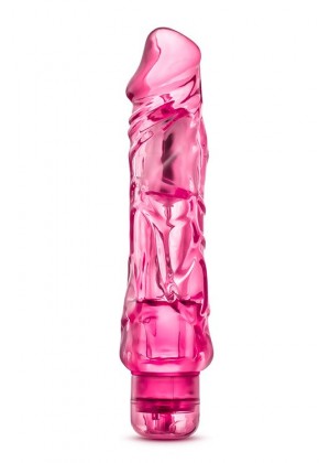 Розовый вибратор-реалистик Wild Ride - 23,5 см.