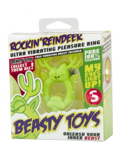 Вибронасадка Beasty Toys Rockin Reindeer в форме оленя