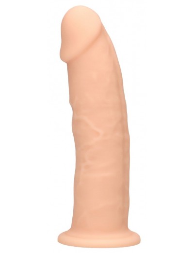 Телесный фаллоимитатор без мошонки Silicone Dildo Without Balls - 15,3 см.