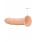 Телесный фаллоимитатор без мошонки Silicone Dildo Without Balls - 15,3 см.