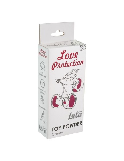Пудра для игрушек Love Protection с ароматом вишни - 15 гр.