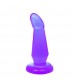 Фиолетовая анальная пробка без вибрации - 12 см.