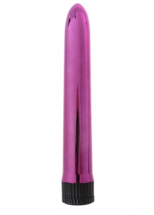 Розовый классический вибратор - 18 см.