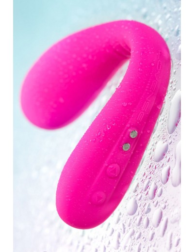 Ярко-розовый многофункциональный стимулятор для пар Dolce