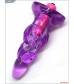 Фиолетовая анальная вибропробка - 9 см.