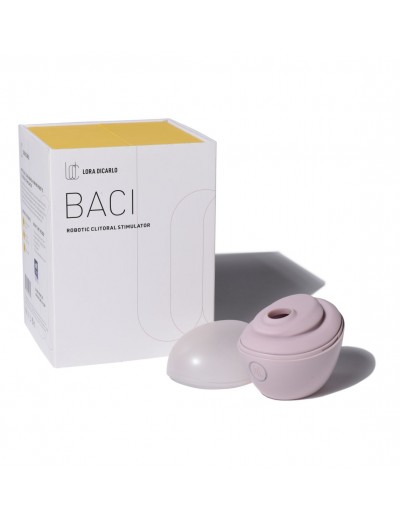 Нежно-розовый вакуумный стимулятор Baci Premium Robotic Clitoral Massager