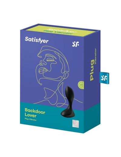 Чёрный вибромассажёр простаты Satisfyer Backdoor Lover - 14 см.