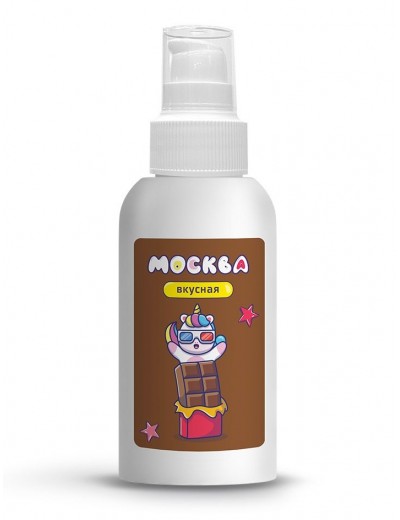 Универсальная смазка с ароматом шоколада  Москва Вкусная  - 100 мл.