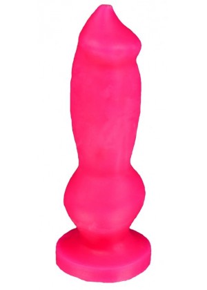 Ярко-розовый фаллоимитатор  Стаффорд mini  - 17 см.