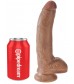 Фаллоимитатор-мулат 9  Cock with Balls - 22,9 см.