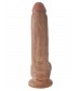 Фаллоимитатор-мулат 9  Cock with Balls - 22,9 см.